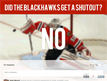 Tablet Screenshot of didtheblackhawksgetashutout.com